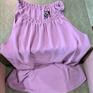 Medium soft pink sleeveless top